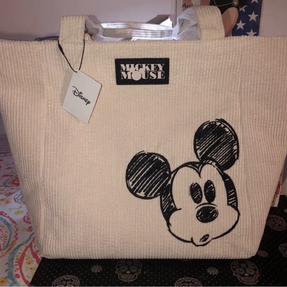 NWT Disney Mickey Mouse tote in corduroy. Limited Edition - Picture 8 of 12